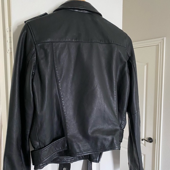 All Saints Balfern Leather Jacket - Picture 3 of 4